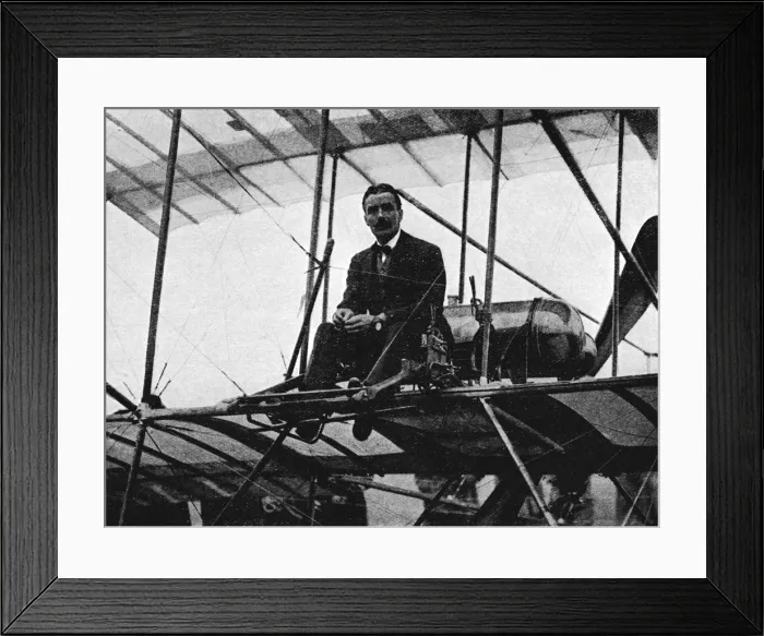 Framed Print : The First British pilot to break a world record: Captain Bertram Dickson, 1910 (1933). Artist: Flight Photo Framed Print : The First British pilot to break a world record: Captain Bertram Dickson, 1910 (1933). Artist: Flight Photo