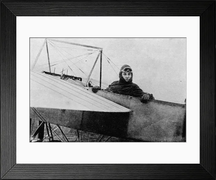 Framed Print : Gustav Hamel, winner of the first air race to Brighton, 1911 (1933). Artist: Flight Photo Framed Print : Gustav Hamel, winner of the first air race to Brighton, 1911 (1933). Artist: Flight Photo