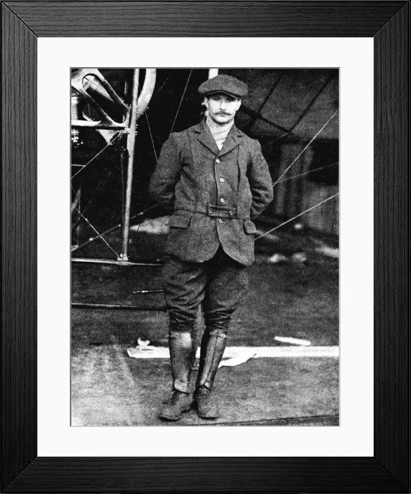 Framed Print : Henri Salmet, the great Bleriot pilot, at Hendon, London, 1912 (1933). Artist: Flight Photo Framed Print : Henri Salmet, the great Bleriot pilot, at Hendon, London, 1912 (1933). Artist: Flight Photo