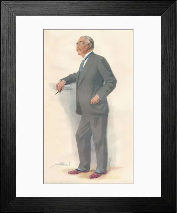 Framed Print : Sir Edmund Gosse, 1927. Artist: Sir Leslie Matthew Ward Framed Print : Sir Edmund Gosse, 1927. Artist: Sir Leslie Matthew Ward