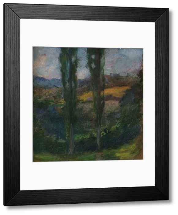Framed Print : Les Peupliers (Normandie), c1905. Artist: Gaston la Touche Framed Print : Les Peupliers (Normandie), c1905. Artist: Gaston la Touche