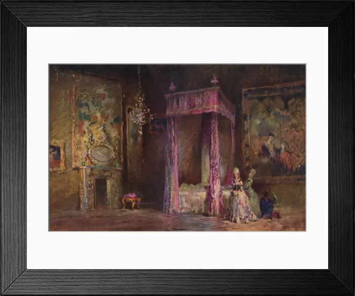Framed Print : The Queens Bedchamber, c1916. Artist: George Sheringham Framed Print : The Queens Bedchamber, c1916. Artist: George Sheringham