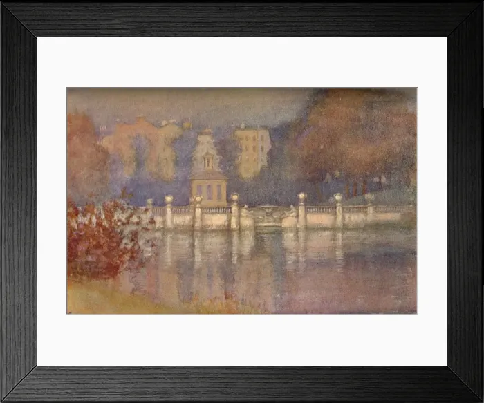 Framed Print : The Serpentine, Hyde Park, c1911. Artist: Edward Louis Lawrenson Framed Print : The Serpentine, Hyde Park, c1911. Artist: Edward Louis Lawrenson