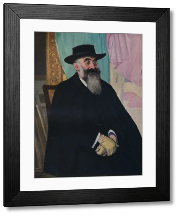 Framed Print : Portrait of Lucien Pissarro, Esq, 1920. Artist: William Strang Framed Print : Portrait of Lucien Pissarro, Esq, 1920. Artist: William Strang