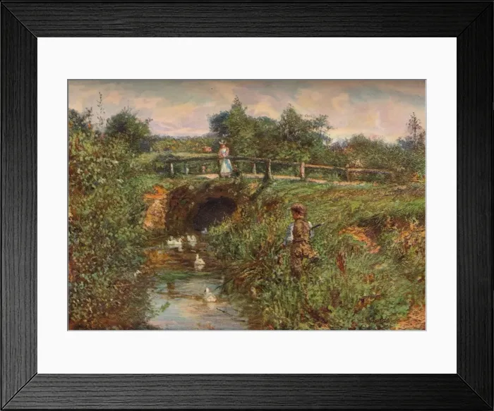 Framed Print : Disturbing The Fishes, c1901. Artist: James Charles Framed Print : Disturbing The Fishes, c1901. Artist: James Charles