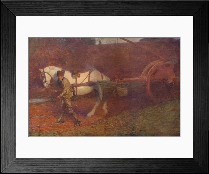 Framed Print : The Timber Wagon, c1906. Artist: Joseph Walter West Framed Print : The Timber Wagon, c1906. Artist: Joseph Walter West