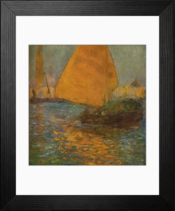 Framed Print : La Voile Jaune, c1905. Artist: Gaston la Touche Framed Print : La Voile Jaune, c1905. Artist: Gaston la Touche