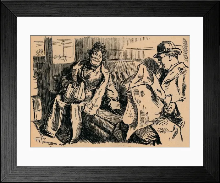 Framed Print : Non-Stop, 1919. Artist: Frederick Henry Townsend Framed Print : Non-Stop, 1919. Artist: Frederick Henry Townsend