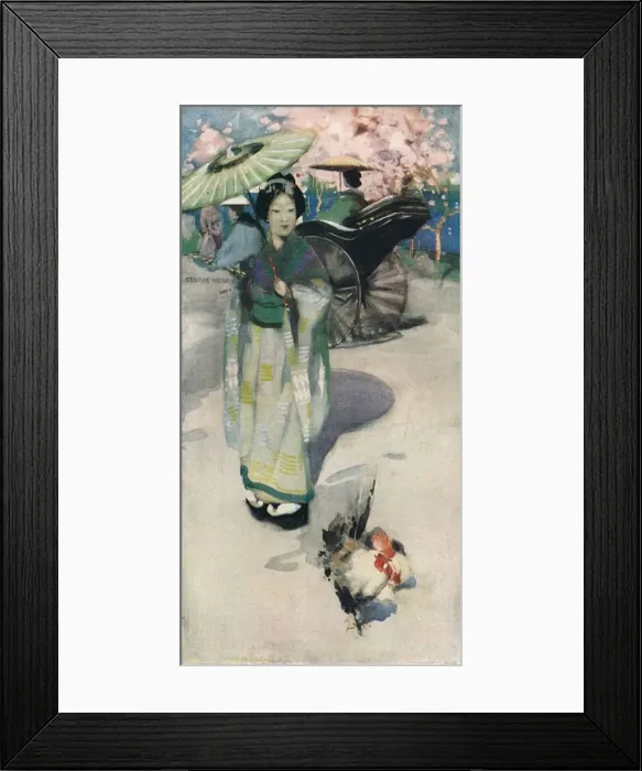 Framed Print : The Promenade, Tokyo, c1894. Artist: George Henry Framed Print : The Promenade, Tokyo, c1894. Artist: George Henry