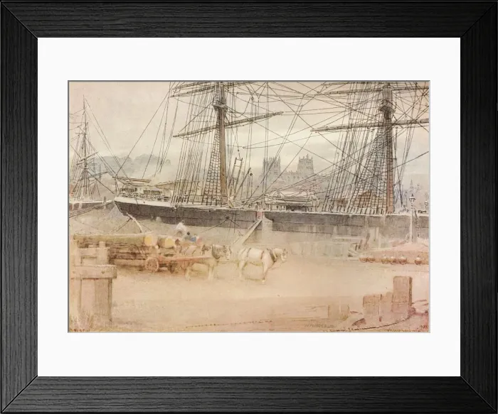 Framed Print : Bristol, 1903. Artist: Albert Goodwin Framed Print : Bristol, 1903. Artist: Albert Goodwin