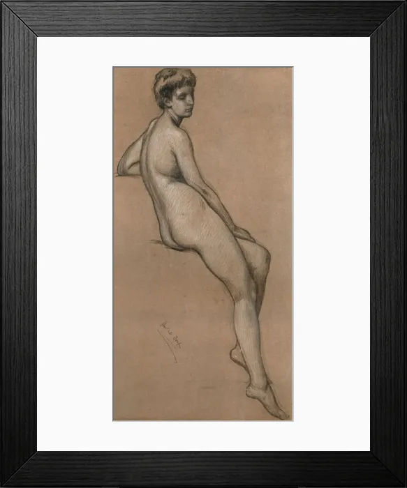 Framed Print : Study of Line by Herbert Draper, c1903. Artist: Herbert James Draper Framed Print : Study of Line by Herbert Draper, c1903. Artist: Herbert James Draper