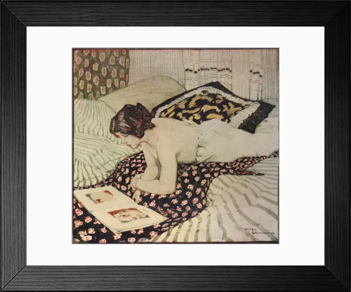 Framed Print : The Flowered Shaw, c1916. Artist: George Sheringham