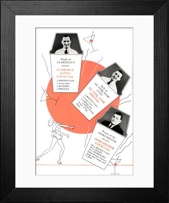 Framed Print : Cocktail recipes, c1935 (1935) Framed Print : Cocktail recipes, c1935 (1935)