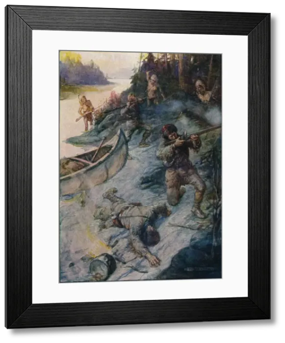 Framed Print : No Man Was Safe, No Life Was Safe, 1908, (c1920). Artist: Joseph Ratcliffe Skelton Framed Print : No Man Was Safe, No Life Was Safe, 1908, (c1920). Artist: Joseph Ratcliffe Skelton