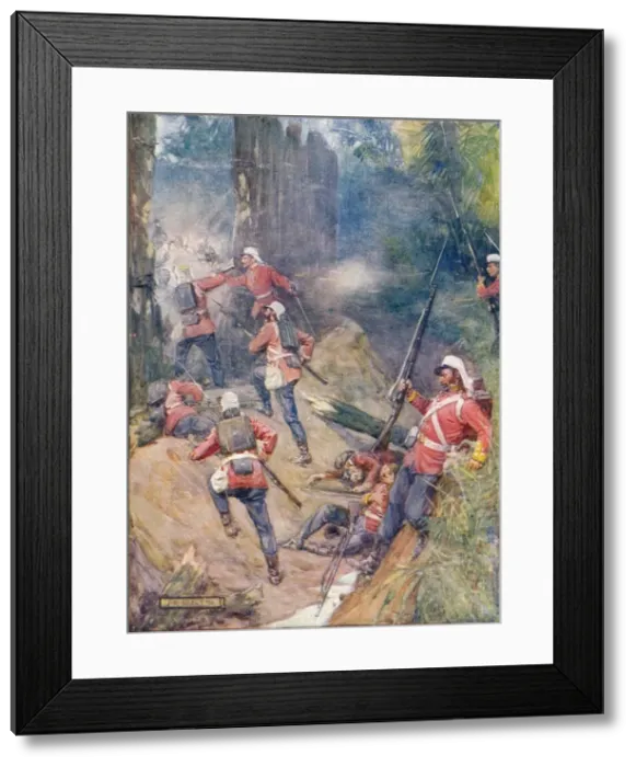Framed Print : Shouting Their War-Cry, The British Charged The Breach, c1908, (c1920). Artist: Joseph Ratcliffe Skelton Framed Print : Shouting Their War-Cry, The British Charged The Breach, c1908, (c1920). Artist: Joseph Ratcliffe Skelton