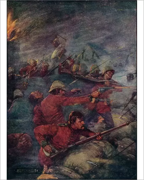 Thus Did A Hundred Men Keep Three Thousand Savages At Bay, c1908, (c1920). Artist: Joseph Ratcliffe Skelton