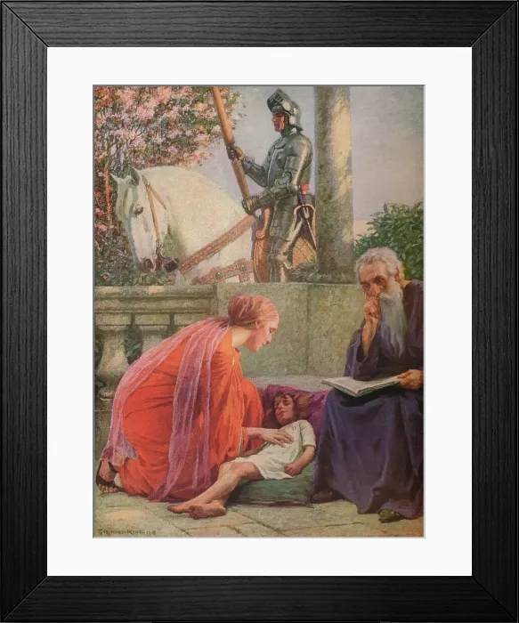 Framed Print : The Three Paths, 1918, (1918). Artist: Gunning King Framed Print : The Three Paths, 1918, (1918). Artist: Gunning King