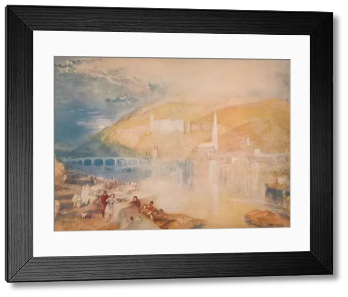 Framed Print : Heidelberg-Sunset, c1840, (1918). Artist: JMW Turner Framed Print : Heidelberg-Sunset, c1840, (1918). Artist: JMW Turner