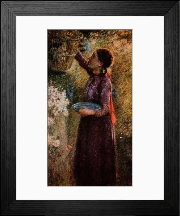 Framed Print : The Bird Cage, c1900, (1918). Artist: Edward Stott Framed Print : The Bird Cage, c1900, (1918). Artist: Edward Stott