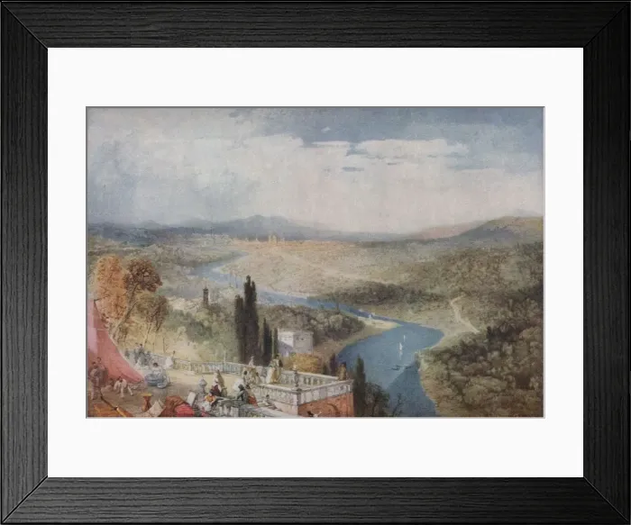 Framed Print : Florence, 1839, (1918). Artist: James Baker Pyne Framed Print : Florence, 1839, (1918). Artist: James Baker Pyne