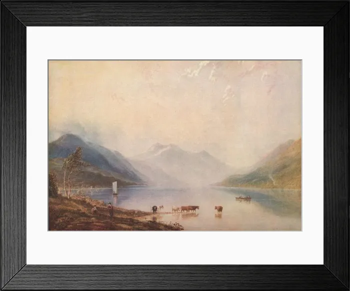 Framed Print : Loch Lomond, 1847, (1918) Framed Print : Loch Lomond, 1847, (1918)