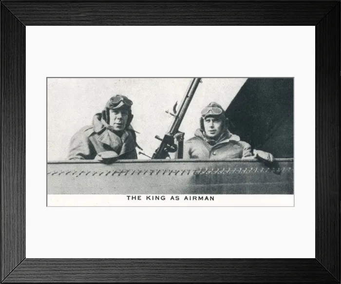 Framed Print : The King as Airman, 1918 (1937) Framed Print : The King as Airman, 1918 (1937)