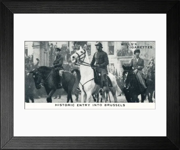 Framed Print : Historic Entry into Brussels, 1918 (1937) Framed Print : Historic Entry into Brussels, 1918 (1937)