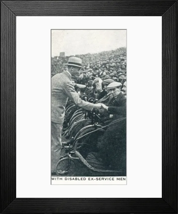 Framed Print : With Disabled Ex-Service Men, 1922 (1937) Framed Print : With Disabled Ex-Service Men, 1922 (1937)