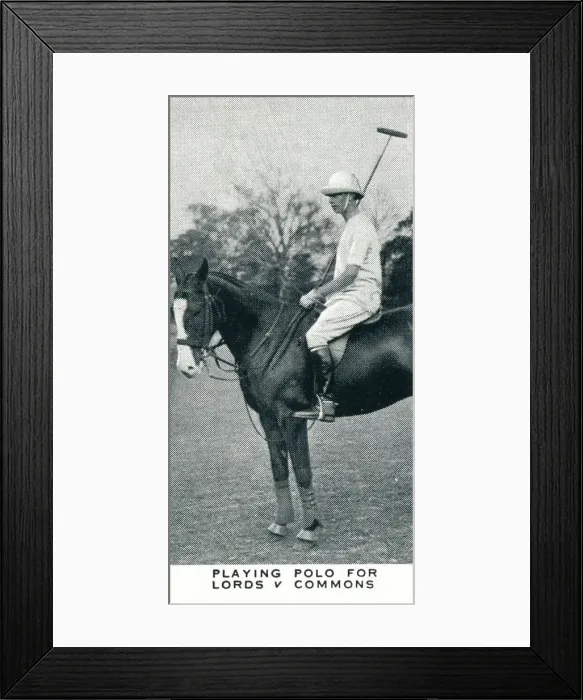 Framed Print : Playng Polo for Lords v Commons, c1930 (1937) Framed Print : Playng Polo for Lords v Commons, c1930 (1937)
