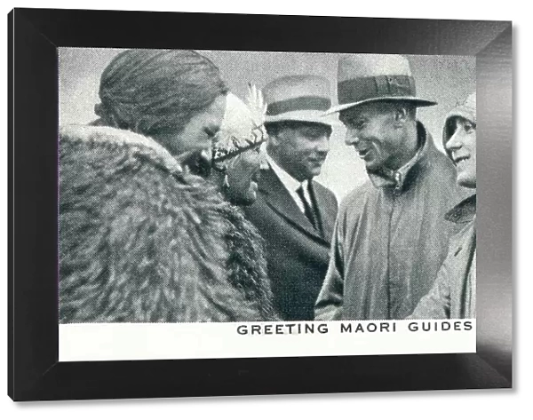 Greeting Maori Guides, 1927 (1937)
