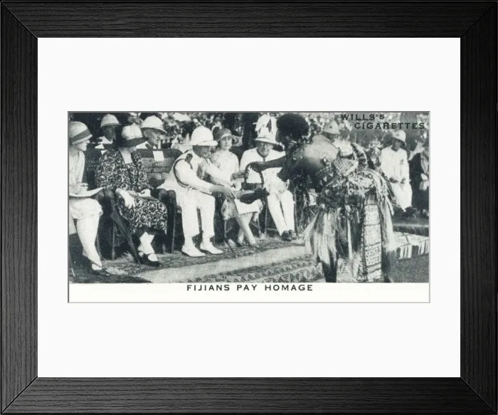 Framed Print : Fijians Pay Homage, 1927 (1937) Framed Print : Fijians Pay Homage, 1927 (1937)
