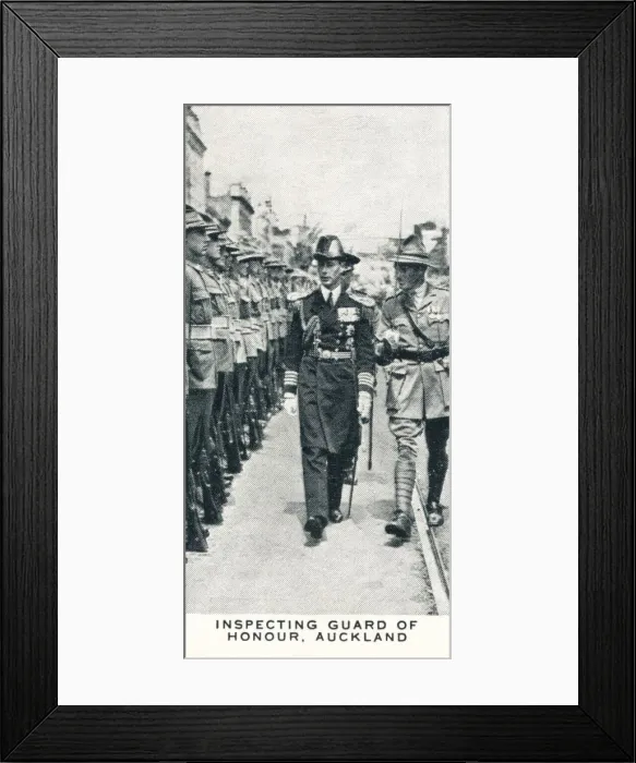 Framed Print : Inspecting Guard of Honour, Auckland, 1927 (1937) Framed Print : Inspecting Guard of Honour, Auckland, 1927 (1937)