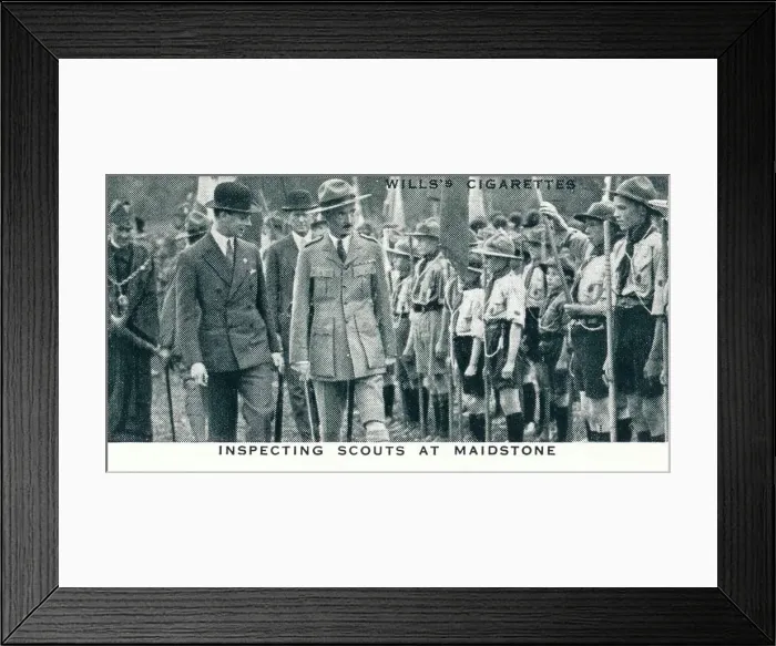 Framed Print : Inspecting Scouts at Maidstone, 1929 (1937) Framed Print : Inspecting Scouts at Maidstone, 1929 (1937)