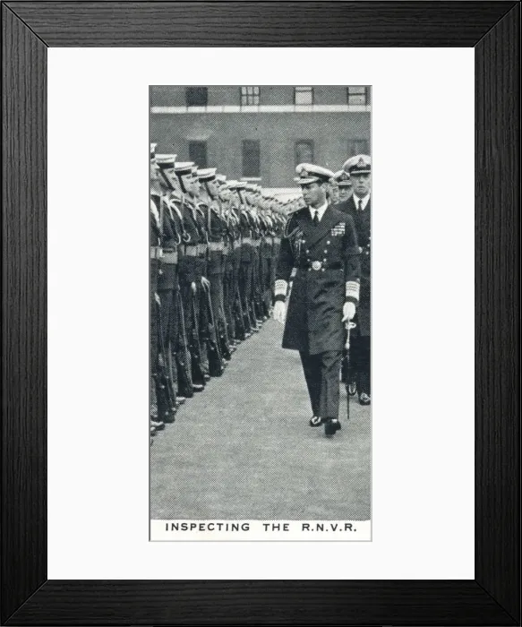 Framed Print : Inspecting the RNVR, 1936 (1937) Framed Print : Inspecting the RNVR, 1936 (1937)