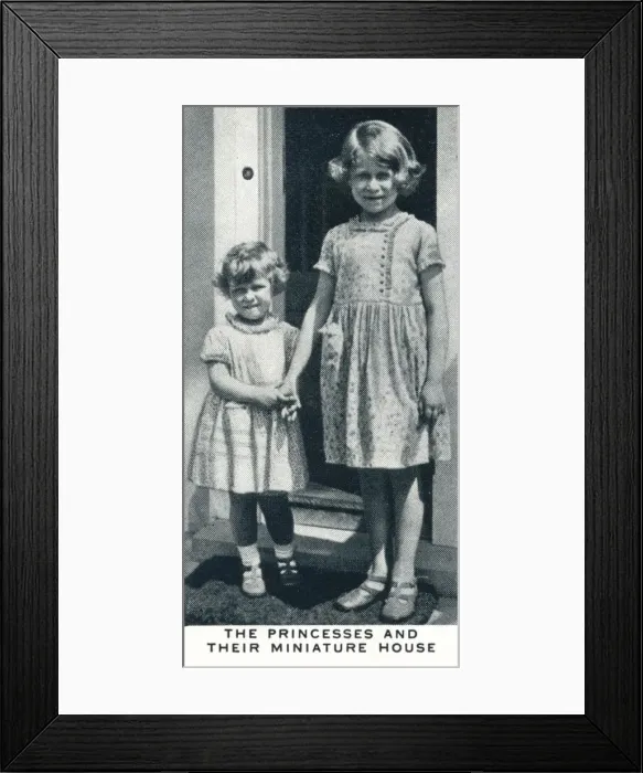 Framed Print : The Princesses and their Miniature House, c1932 (1937) Framed Print : The Princesses and their Miniature House, c1932 (1937)