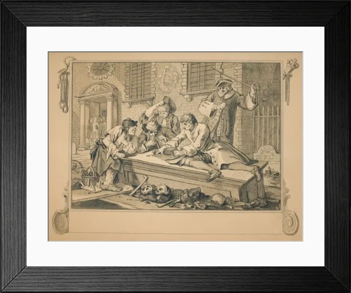 Framed Print : Sketch for Industry and Idleness - Plate III, 1747. Artist: William Hogarth Framed Print : Sketch for Industry and Idleness - Plate III, 1747. Artist: William Hogarth