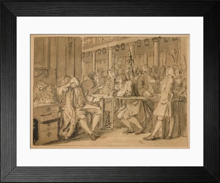 Framed Print : Sketch for Industry and Idleness - Plate X, 1747. Artist: William Hogarth Framed Print : Sketch for Industry and Idleness - Plate X, 1747. Artist: William Hogarth
