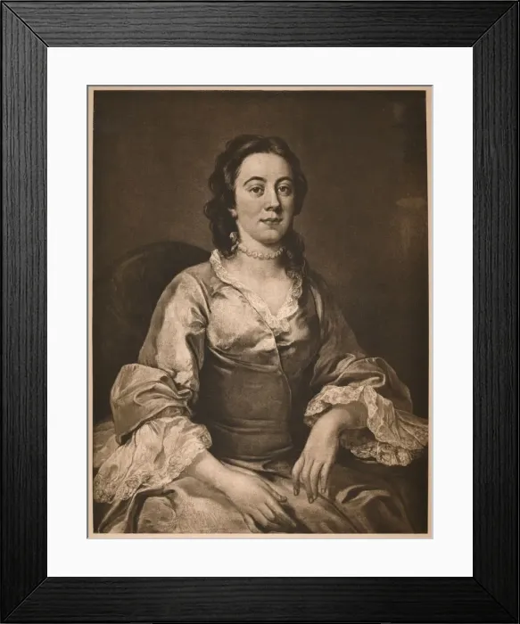 Framed Print : Frances Arnold, 1738-1740. Artist: William Hogarth Framed Print : Frances Arnold, 1738-1740. Artist: William Hogarth