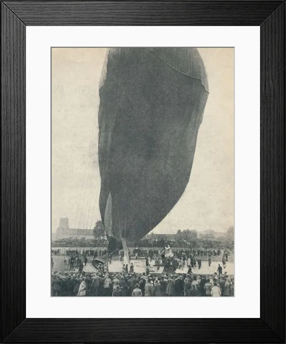 Framed Print : A huge balloon was necessary for Professor Piccards ascent, c1936 (c1937) Framed Print : A huge balloon was necessary for Professor Piccards ascent, c1936 (c1937)