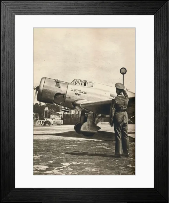Framed Print : All clear for the start at Tempelhof Airport, Berlin, c1936 (c1937) Framed Print : All clear for the start at Tempelhof Airport, Berlin, c1936 (c1937)