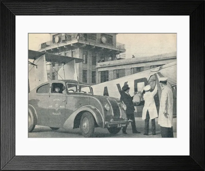 Framed Print : Loading mails on board an Imperial Airways liner at Croydon Airport, c1936 (c1937). Artist: GPO Framed Print : Loading mails on board an Imperial Airways liner at Croydon Airport, c1936 (c1937). Artist: GPO