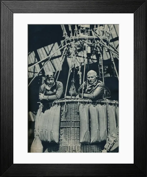 Framed Print : Ready to test instruments for use in the attempt on the words height record in 1935 (c1937) Framed Print : Ready to test instruments for use in the attempt on the words height record in 1935 (c1937)
