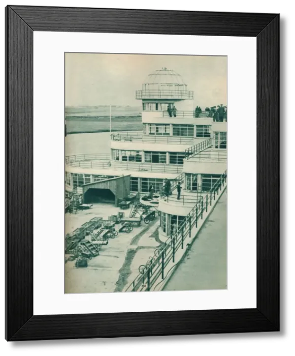Framed Print : Control tower at Le Bourget Airport, Paris, c1936 (c1937) Framed Print : Control tower at Le Bourget Airport, Paris, c1936 (c1937)