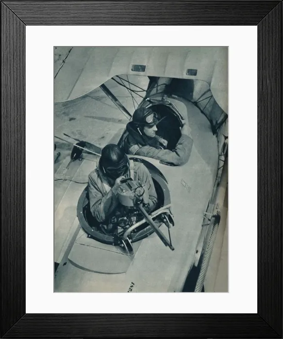 Framed Print : Movable gun of a two-seater fighter plane, c1935 (c1937) Framed Print : Movable gun of a two-seater fighter plane, c1935 (c1937)