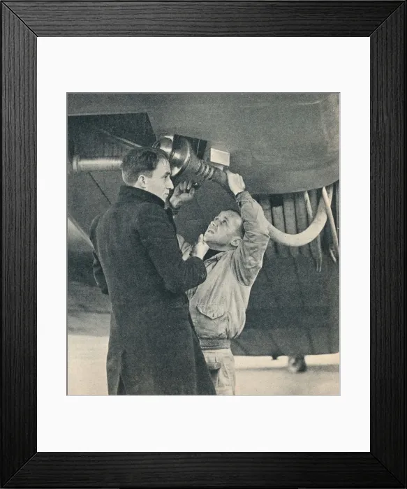 Framed Print : Method of refuelling aircraft devised by Sir Alan Cobham, c1936 (c1937) Framed Print : Method of refuelling aircraft devised by Sir Alan Cobham, c1936 (c1937)