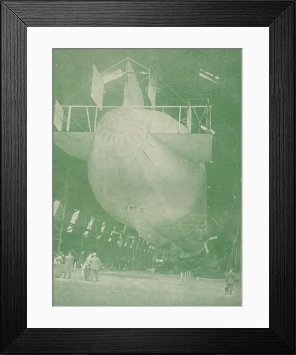 Framed Print : A Zeppelin at home, c1917 (1919) Framed Print : A Zeppelin at home, c1917 (1919)