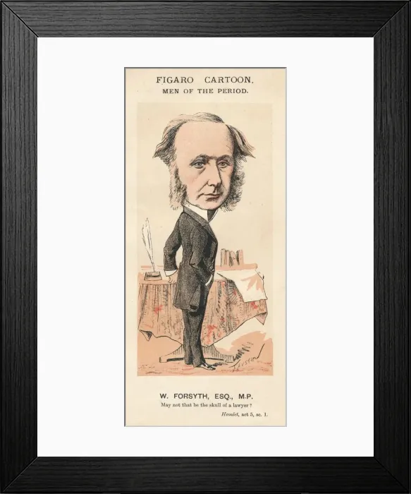 Framed Print : W. Forsyth, Esq. M. P. c1870. Artist: Faustin Framed Print : W. Forsyth, Esq. M. P. c1870. Artist: Faustin