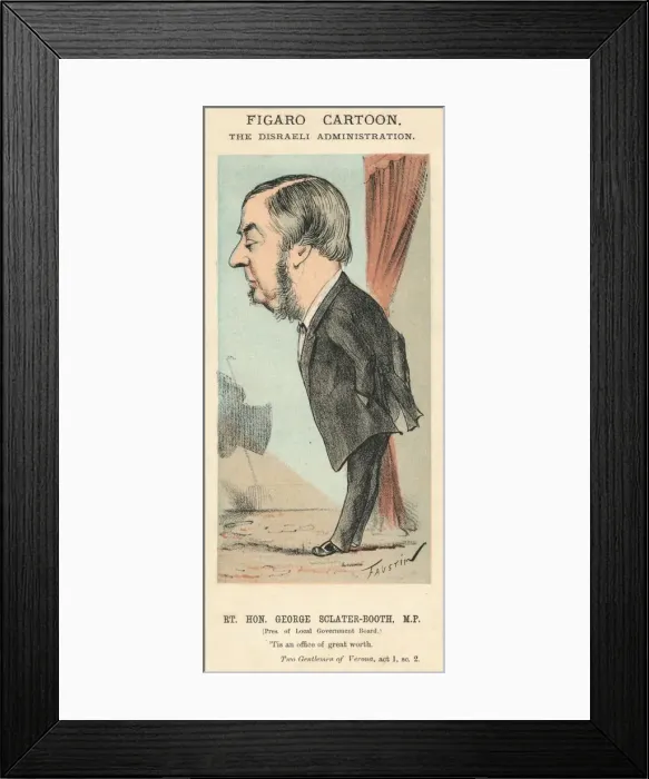 Framed Print : The Rt. Hon. George Sclater-Booth, M. P c1870. Artist: Faustin Framed Print : The Rt. Hon. George Sclater-Booth, M. P c1870. Artist: Faustin