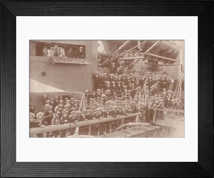 Framed Print : Some of the ships company of HMAS Australia, c1917 (1919) Framed Print : Some of the ships company of HMAS Australia, c1917 (1919)