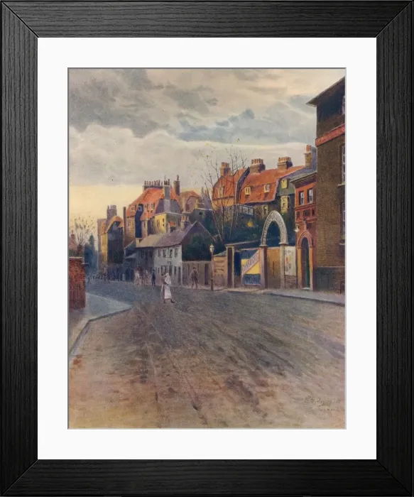 Framed Print : Petersham Road, Richmond, c1904, (1914). Artist: Jamess Ogilvy Framed Print : Petersham Road, Richmond, c1904, (1914). Artist: Jamess Ogilvy